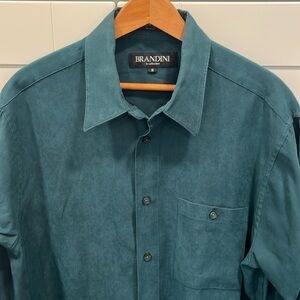 Brandini Hunter green long sleeve shirt